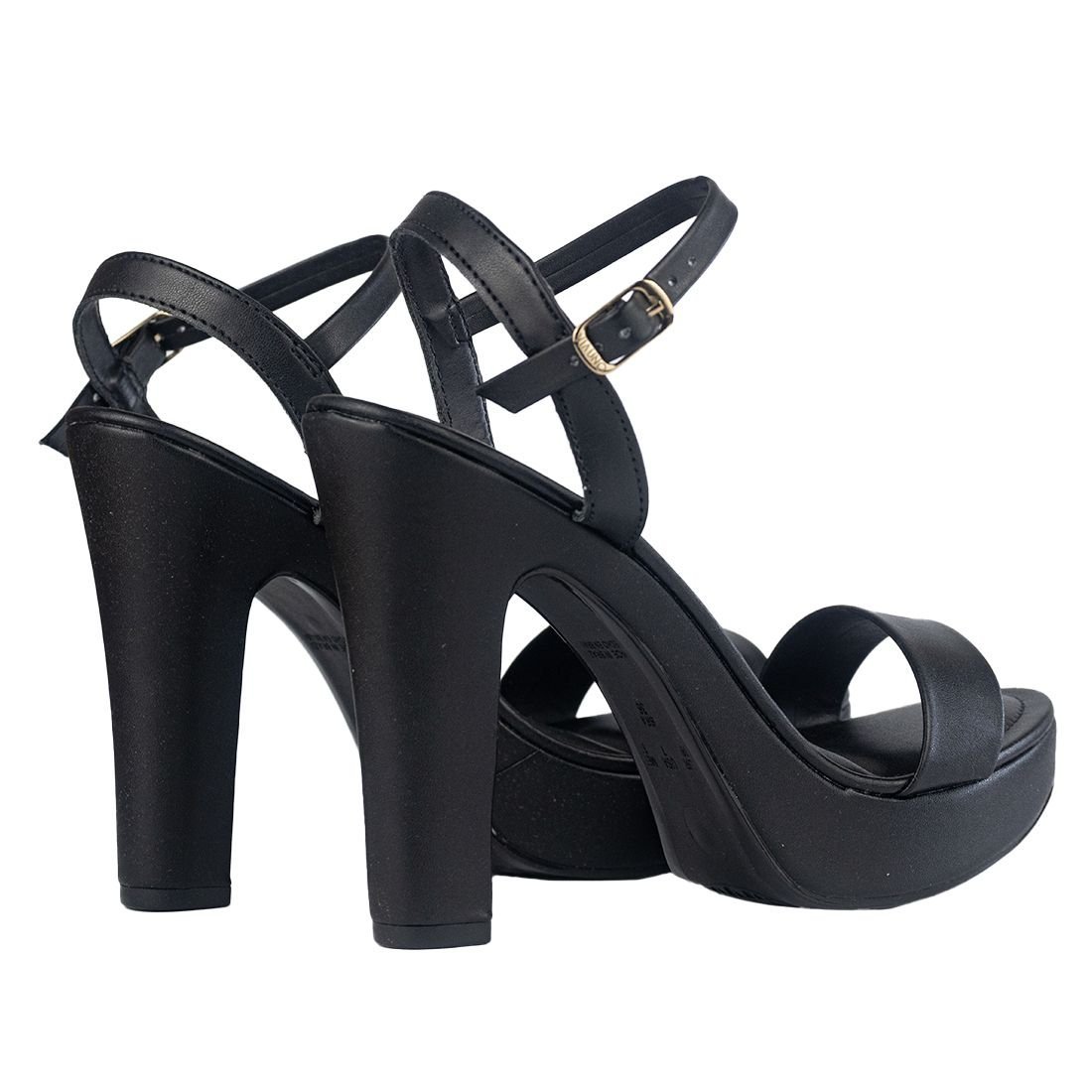 Sandália Via Uno com Salto Alto Preto 3