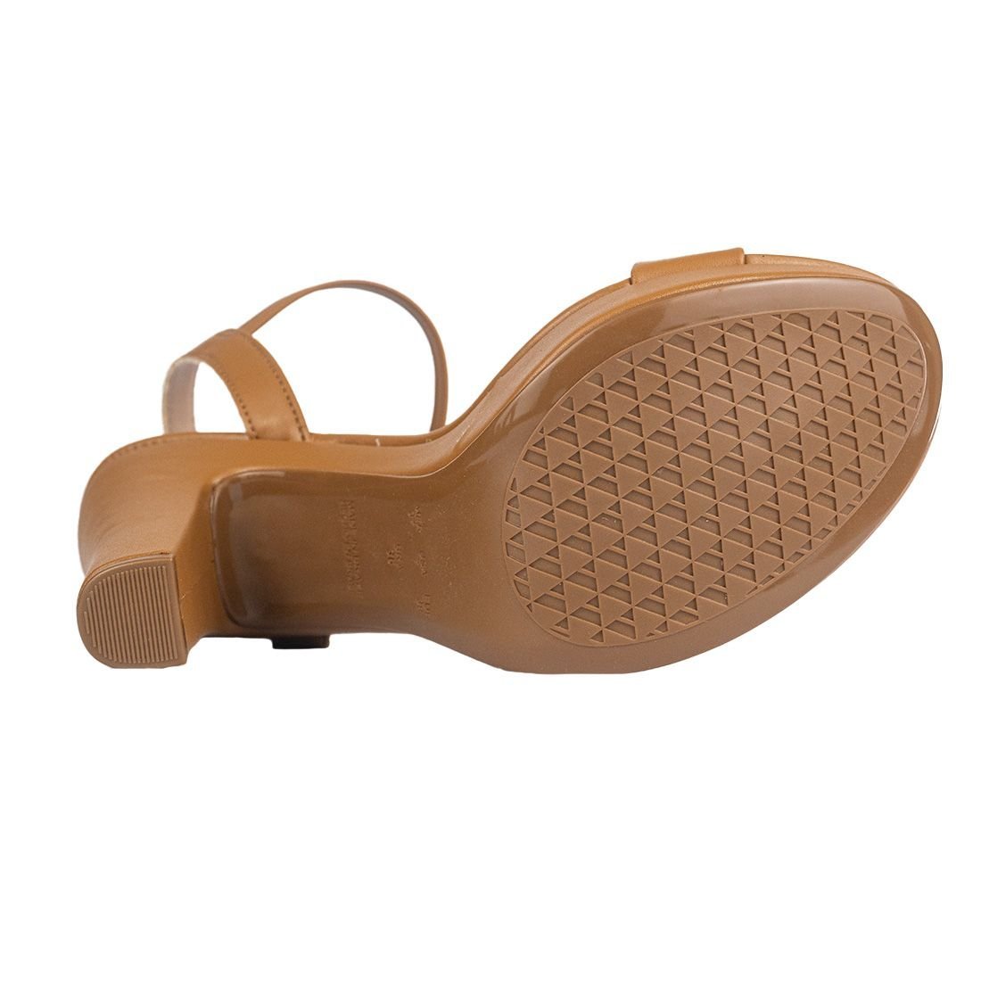 Sandália Via Uno com Salto Alto Marrom 4