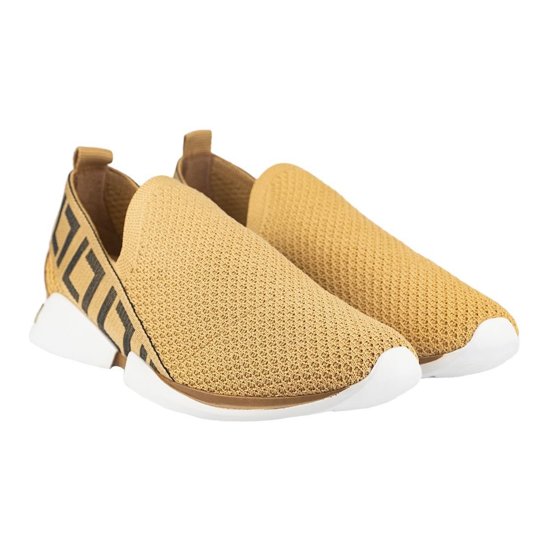 Tênis Space Luz da Lua Knit Gorgurão Bege 2