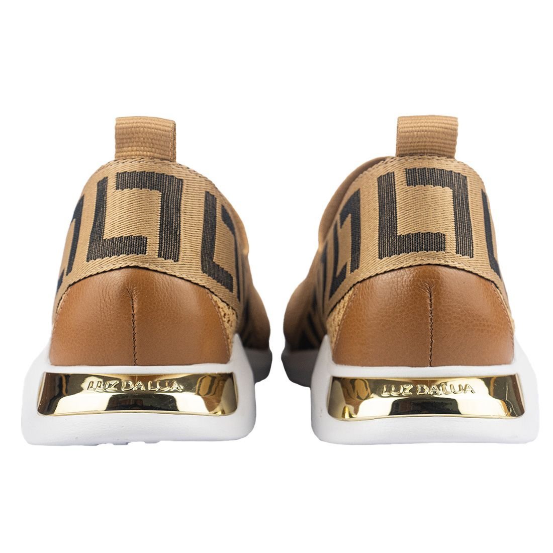 Tênis Space Luz da Lua Knit Gorgurão Bege 3