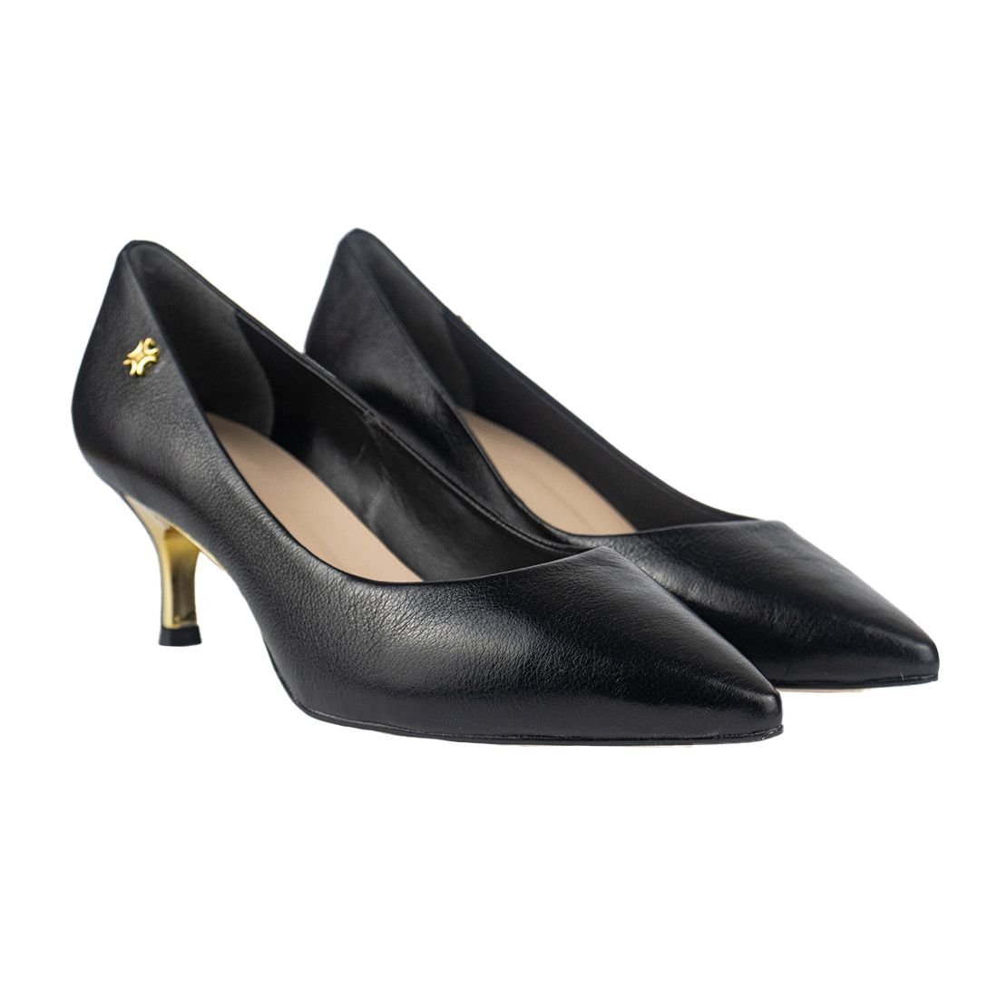 Sapato Scarpin Luz da Lua Preto 2