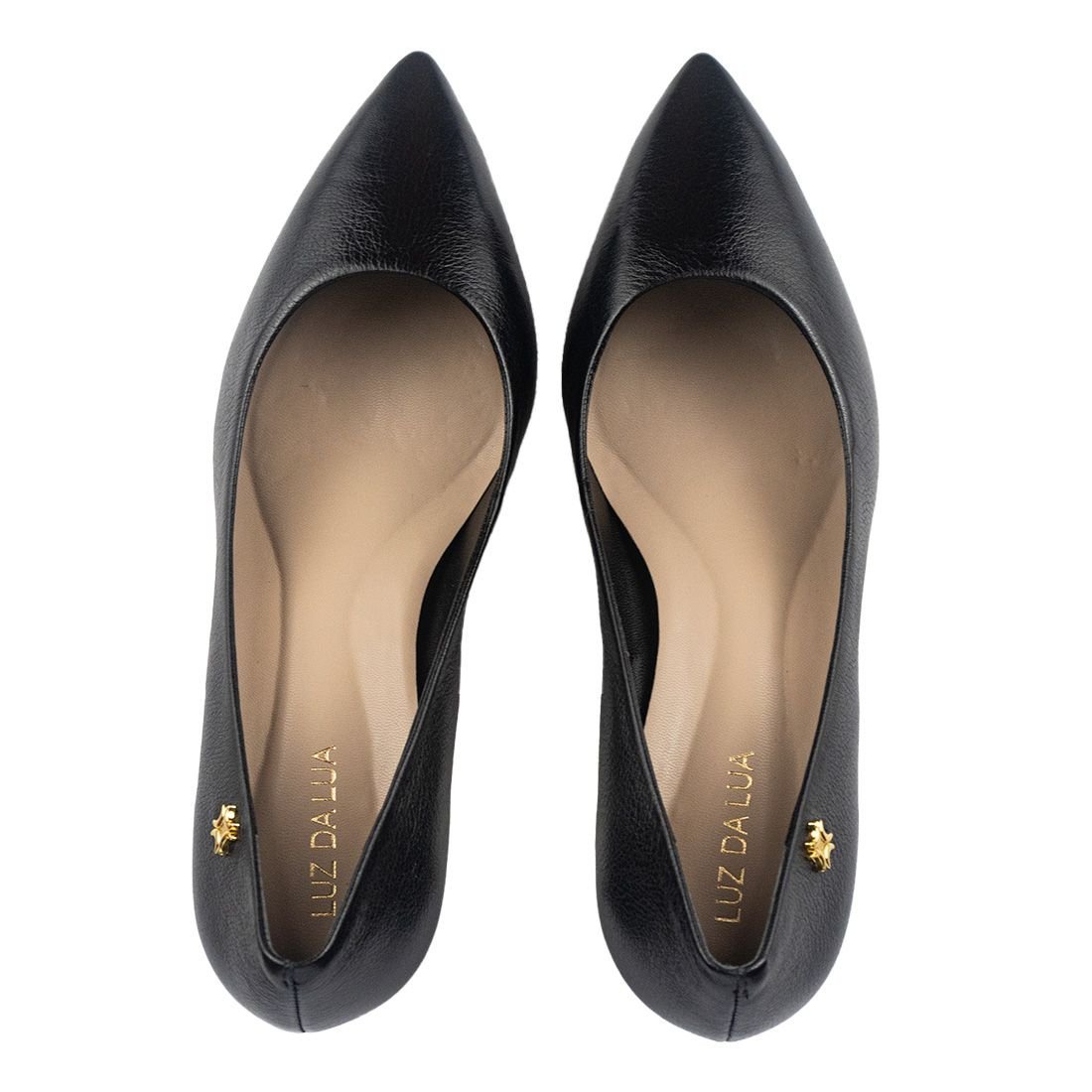 Sapato Scarpin Luz da Lua Preto 5
