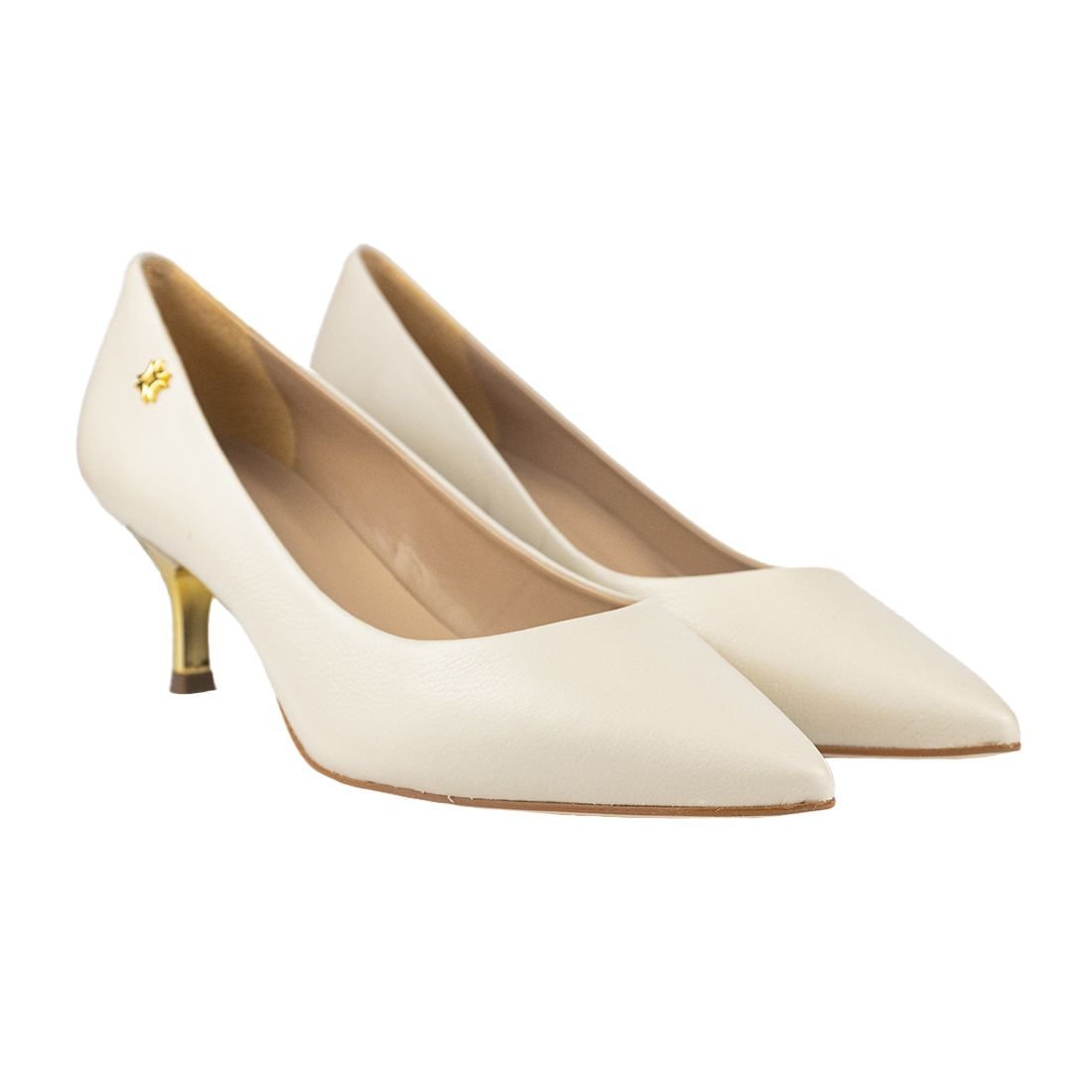 Sapato Scarpin Luz da Lua Panna Branco 2