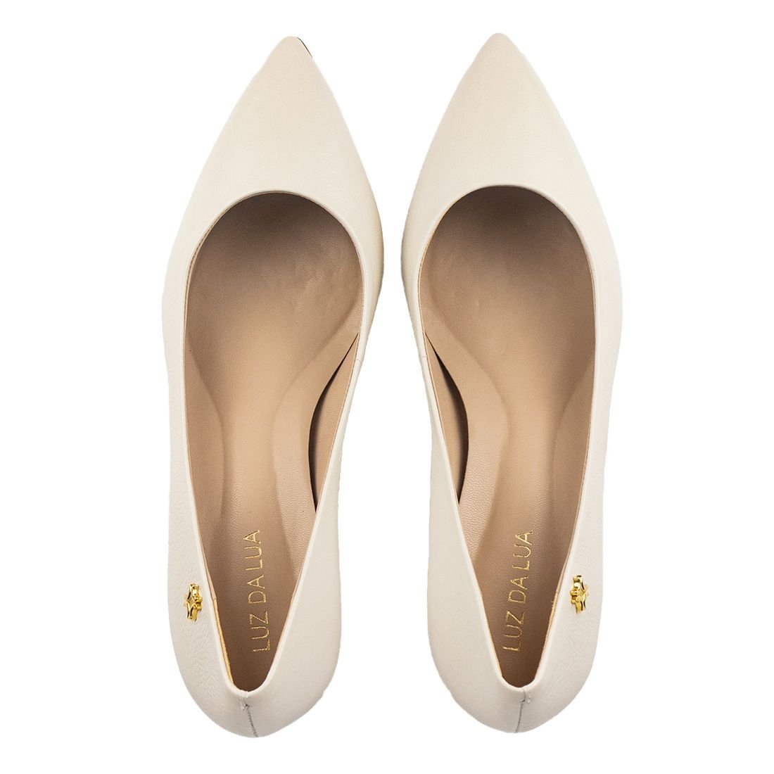 Sapato Scarpin Luz da Lua Panna Branco 5