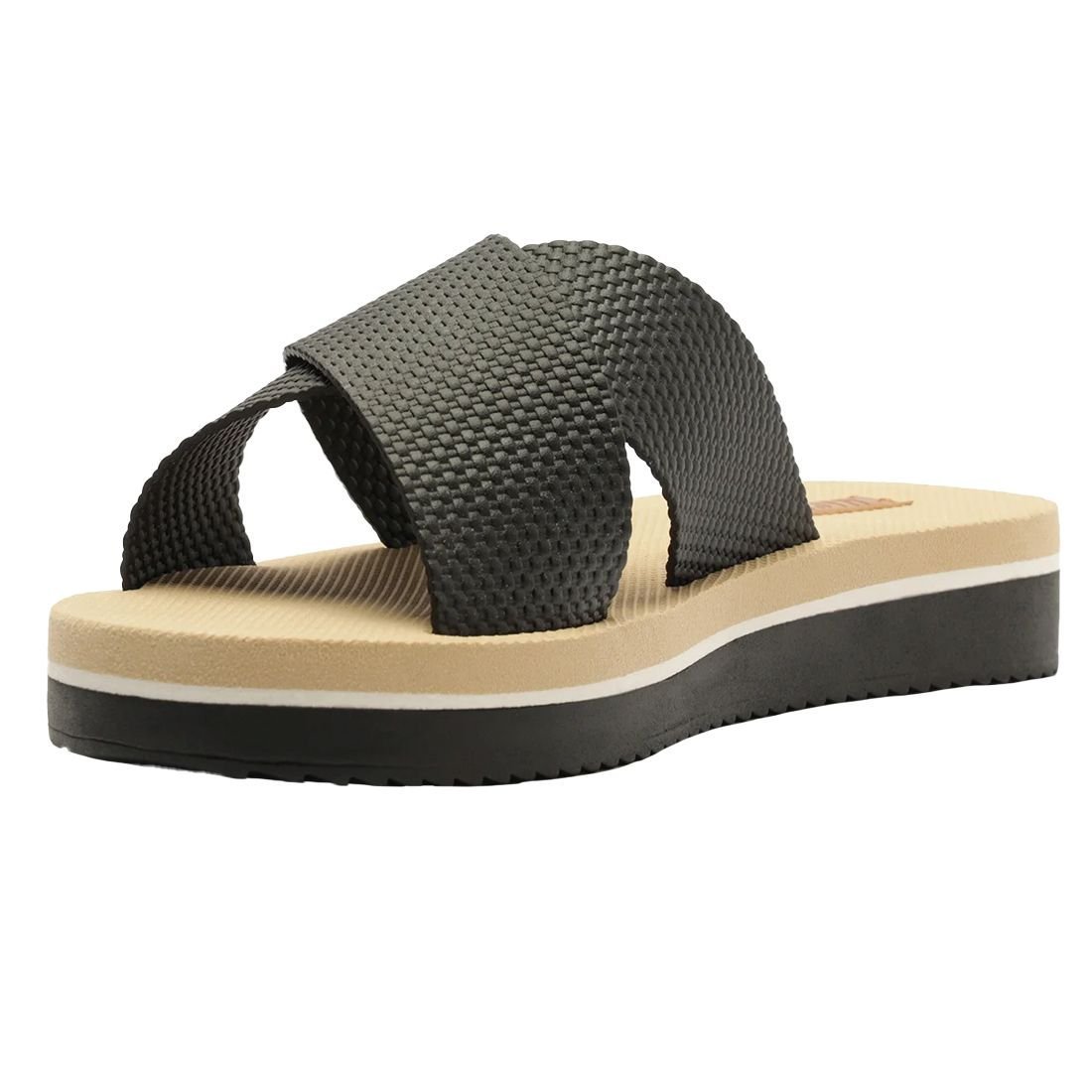 Sandália Papete Anacapri Tiras Cruzadas Preto 3