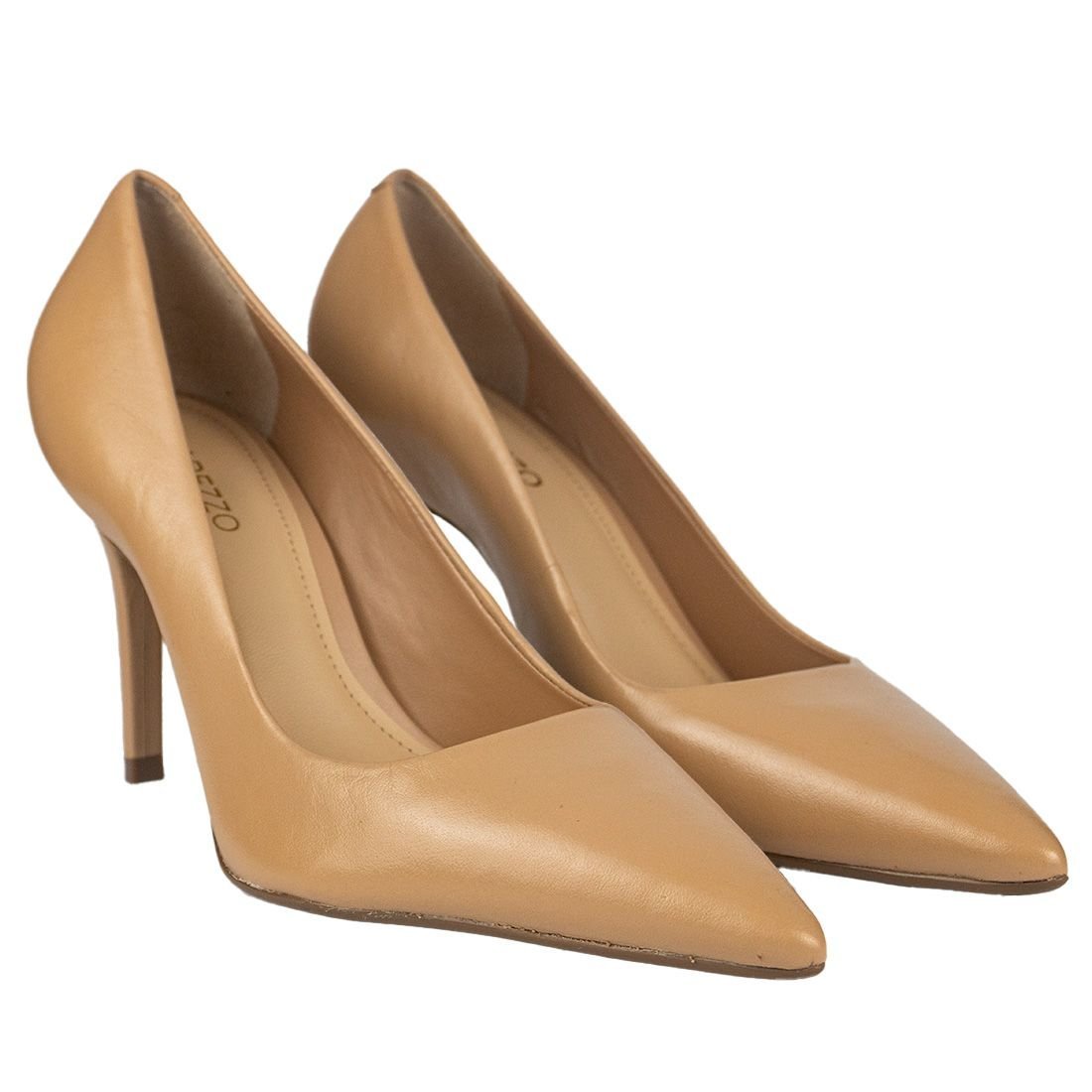 Scarpin Arezzo Salto Médio Gabriella High Stiletto Bege 2