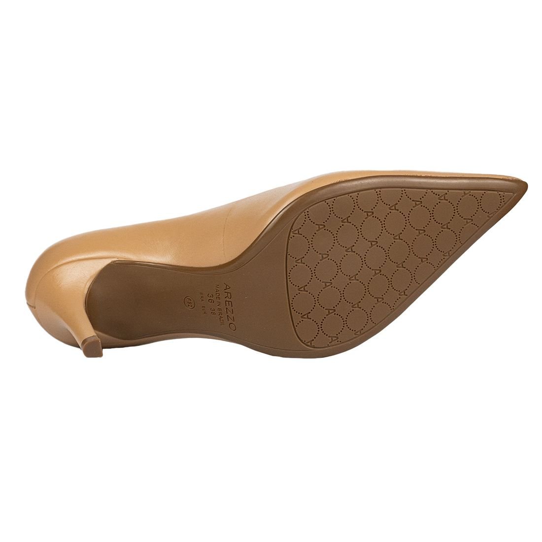 Scarpin Arezzo Salto Médio Gabriella High Stiletto Bege 4