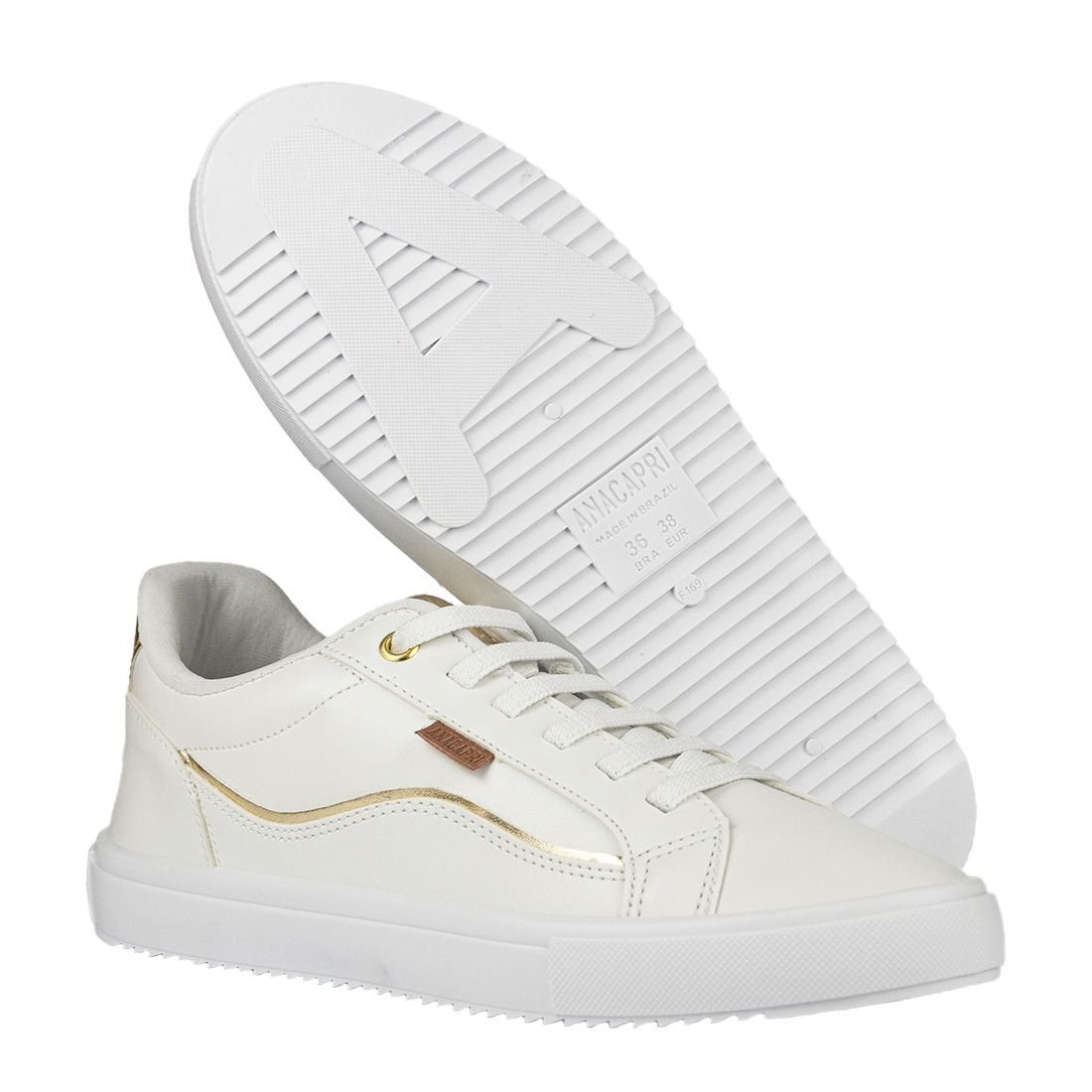 Tênis Anacapri Recortes Firenze Branco 4