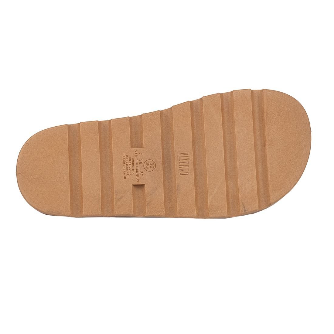 Sandália Papete Vizzano Flat Form Tiras Cruzadas Marrom 4