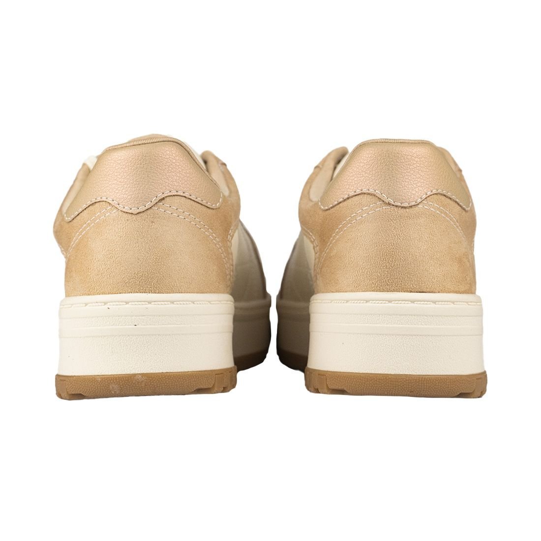 Tênis Ramarim Court Sneaker Sola Reta Bege 3