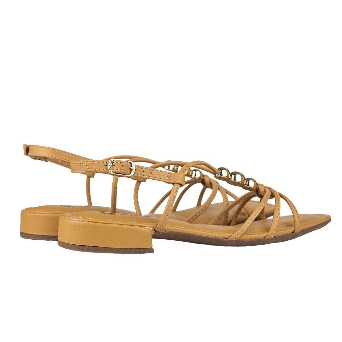 Sandália Via Uno Salto Bloco Baixo Amarelo 3