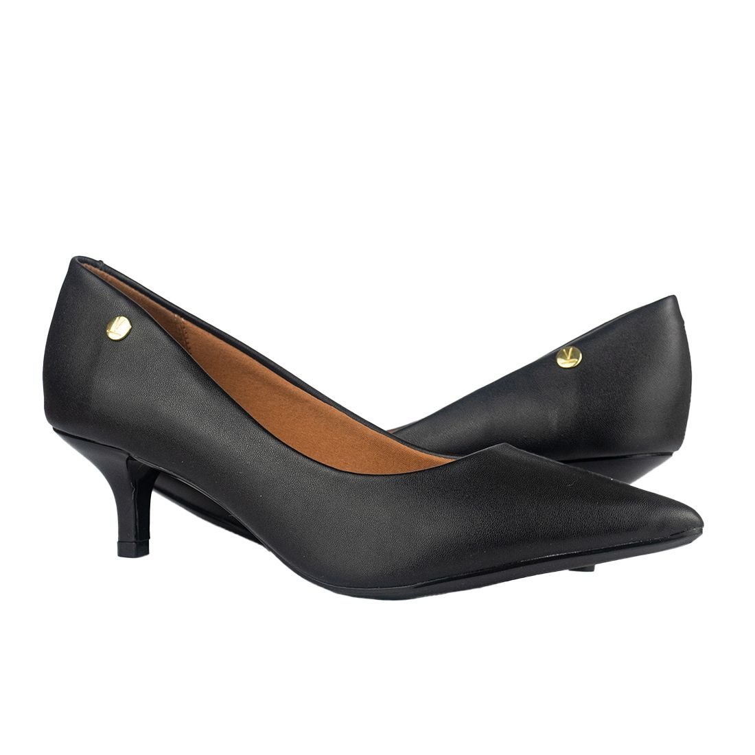 Scarpin Vizzano Bico Fino Preto 2