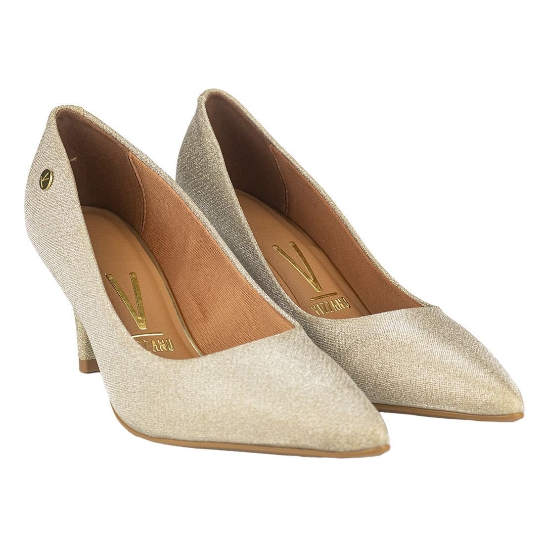 Scarpin Vizzano Bico Fino Bege 2