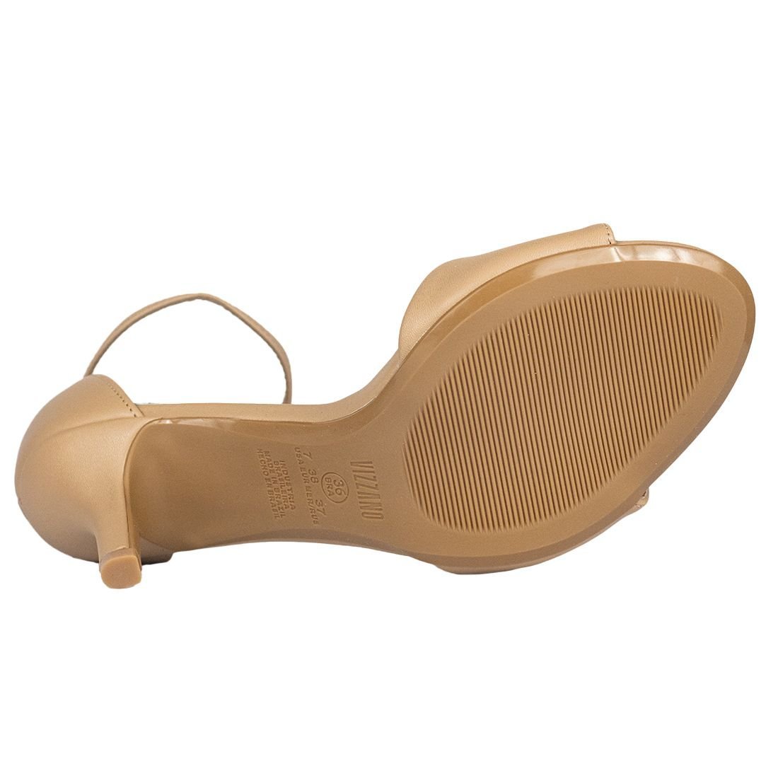 Sandália Vizzano Salto Fino Bege 4