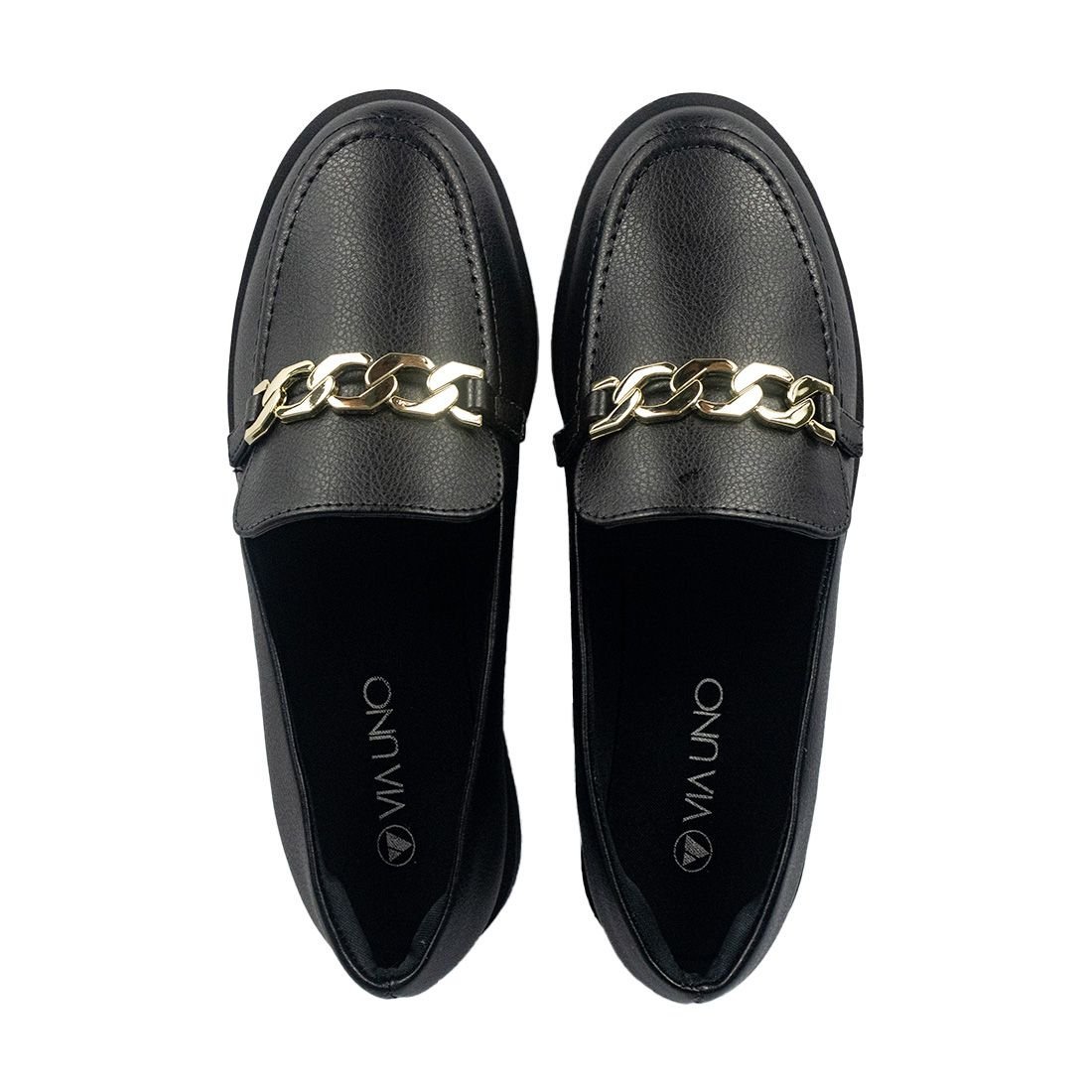 Mocassim Via Uno Corrente Preto 5