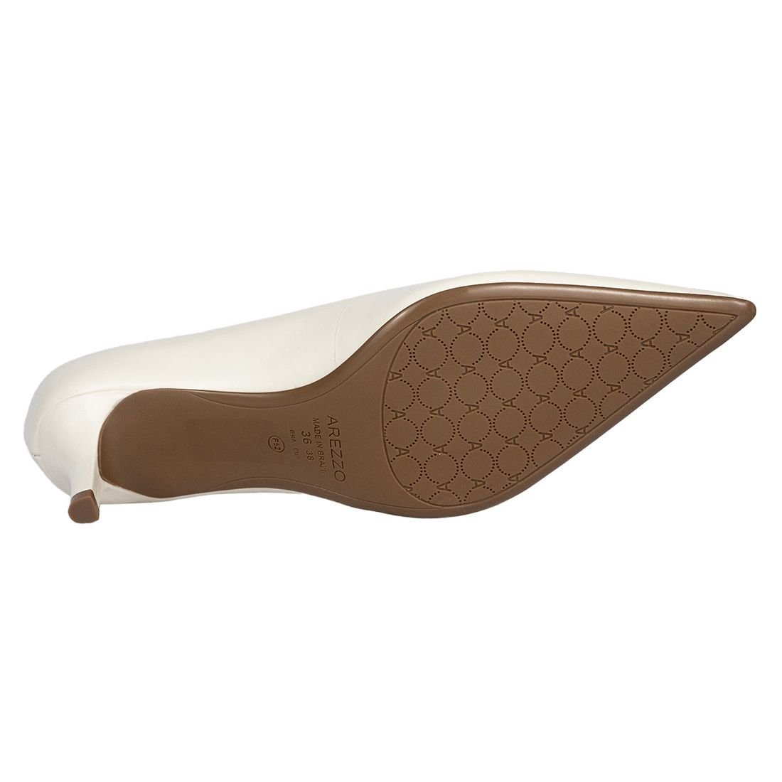 Sapato Scarpin Arezzo Salto Baixo Branco 4