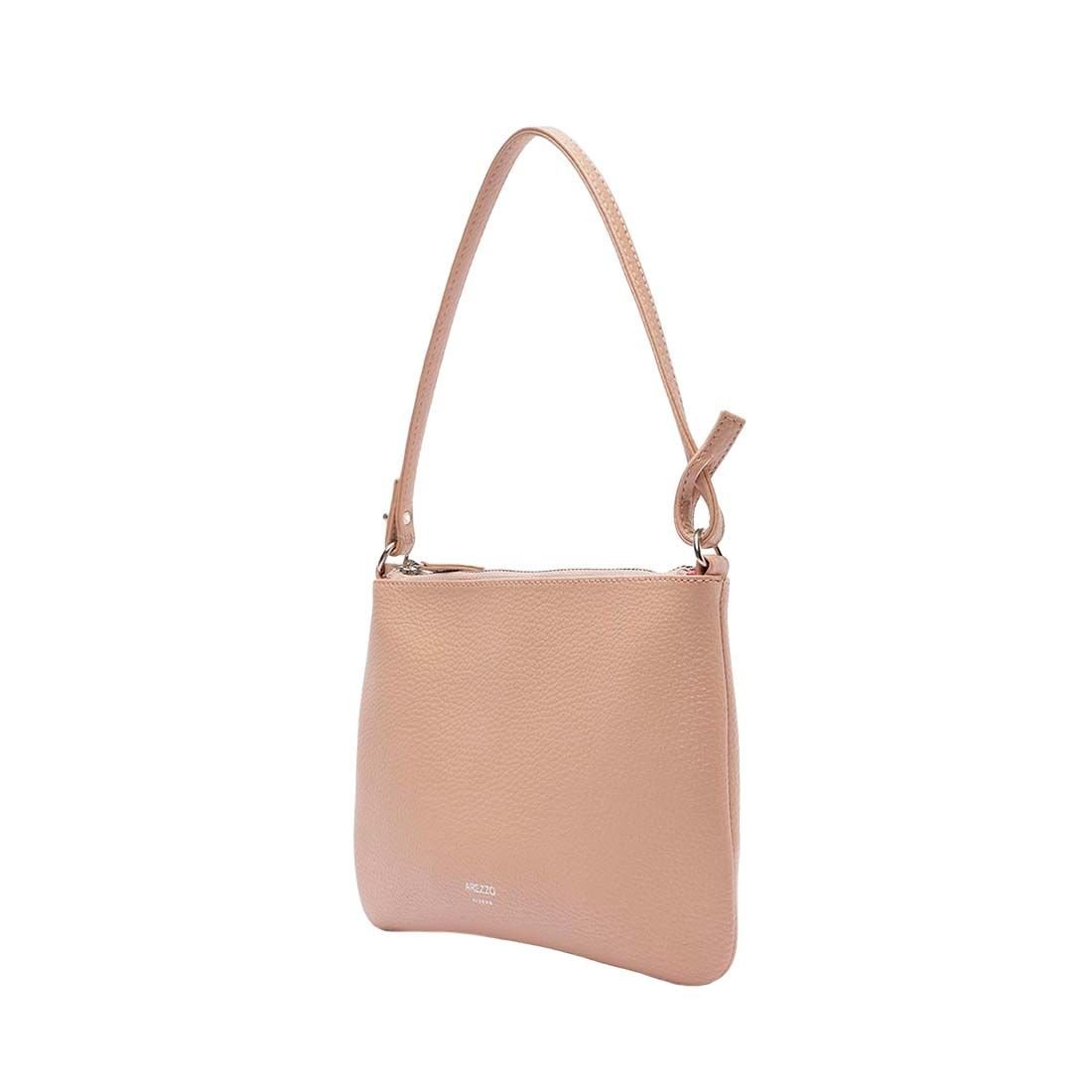 Bolsa Arezzo Tiracolo Luisa Pequena Bege 2