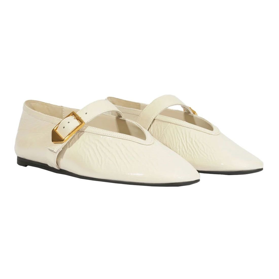 Sapatilha Schutz Fivela Mary Jane Branco 2