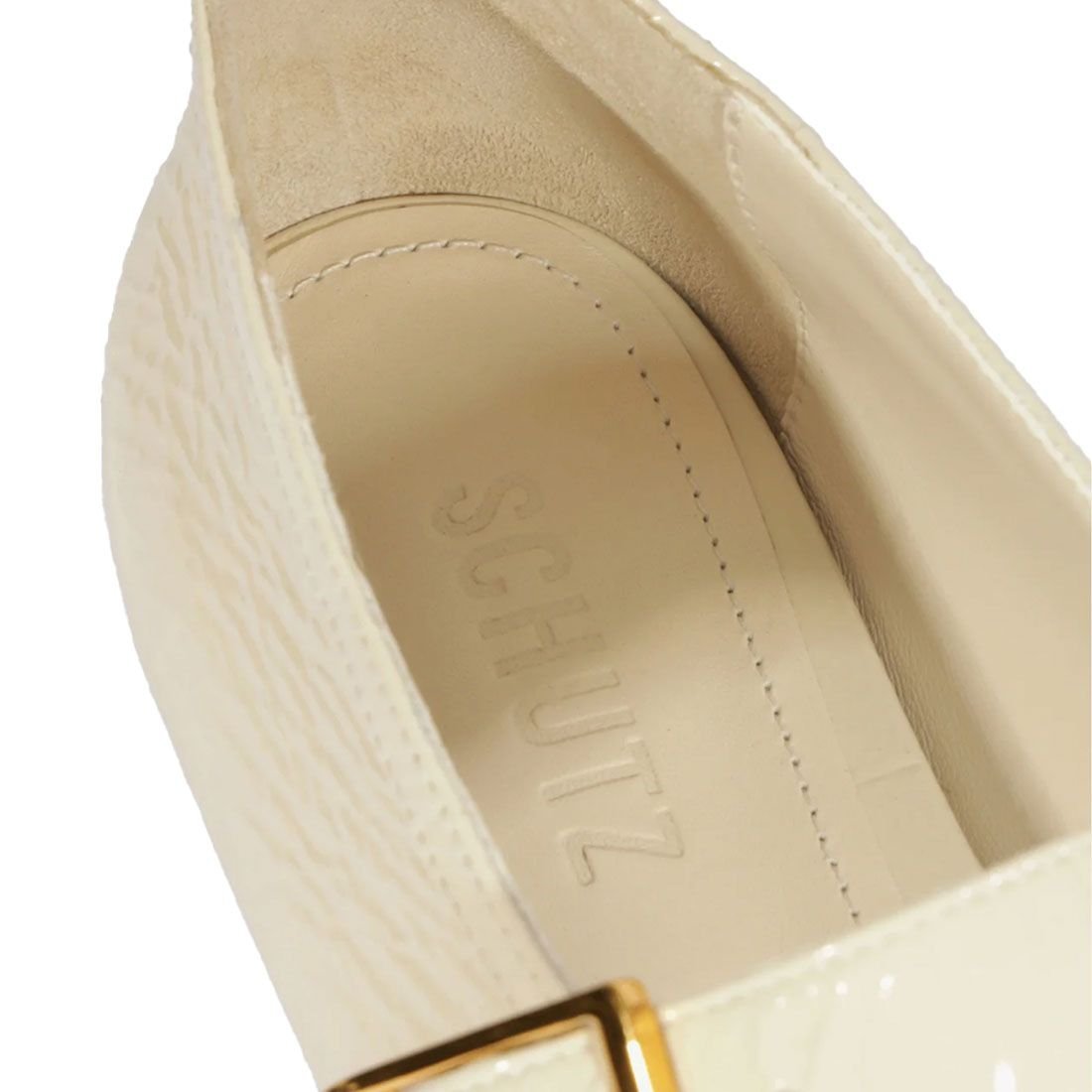 Sapatilha Schutz Fivela Mary Jane Branco 5