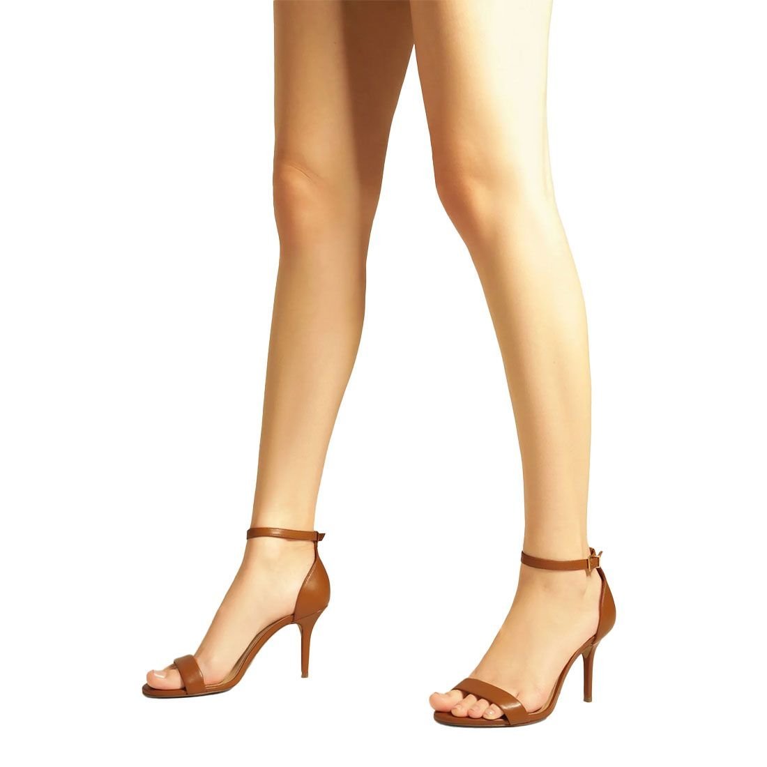 Sandália Arezzo Salto Médio Fino Isabelli Marrom 6