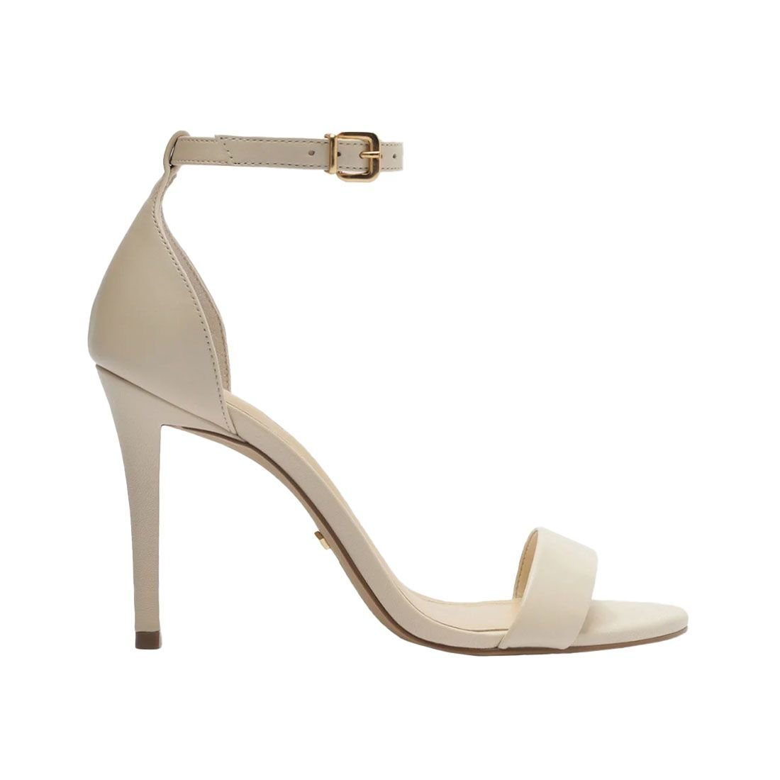 Sandália Arezzo Salto Médio Fino Isabelli Branco 1