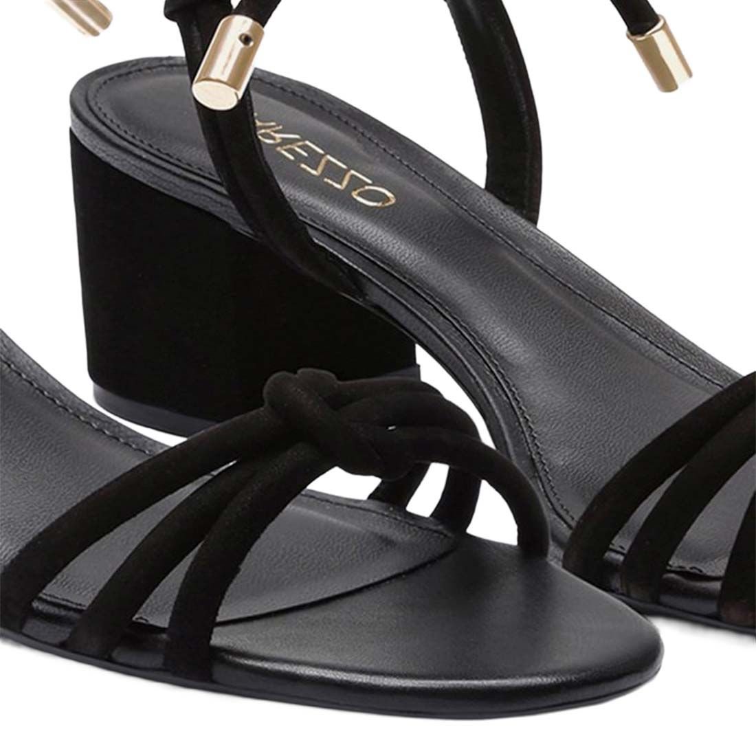 Sandália Arezzo Camila Salto Bloco Médio Preto 6