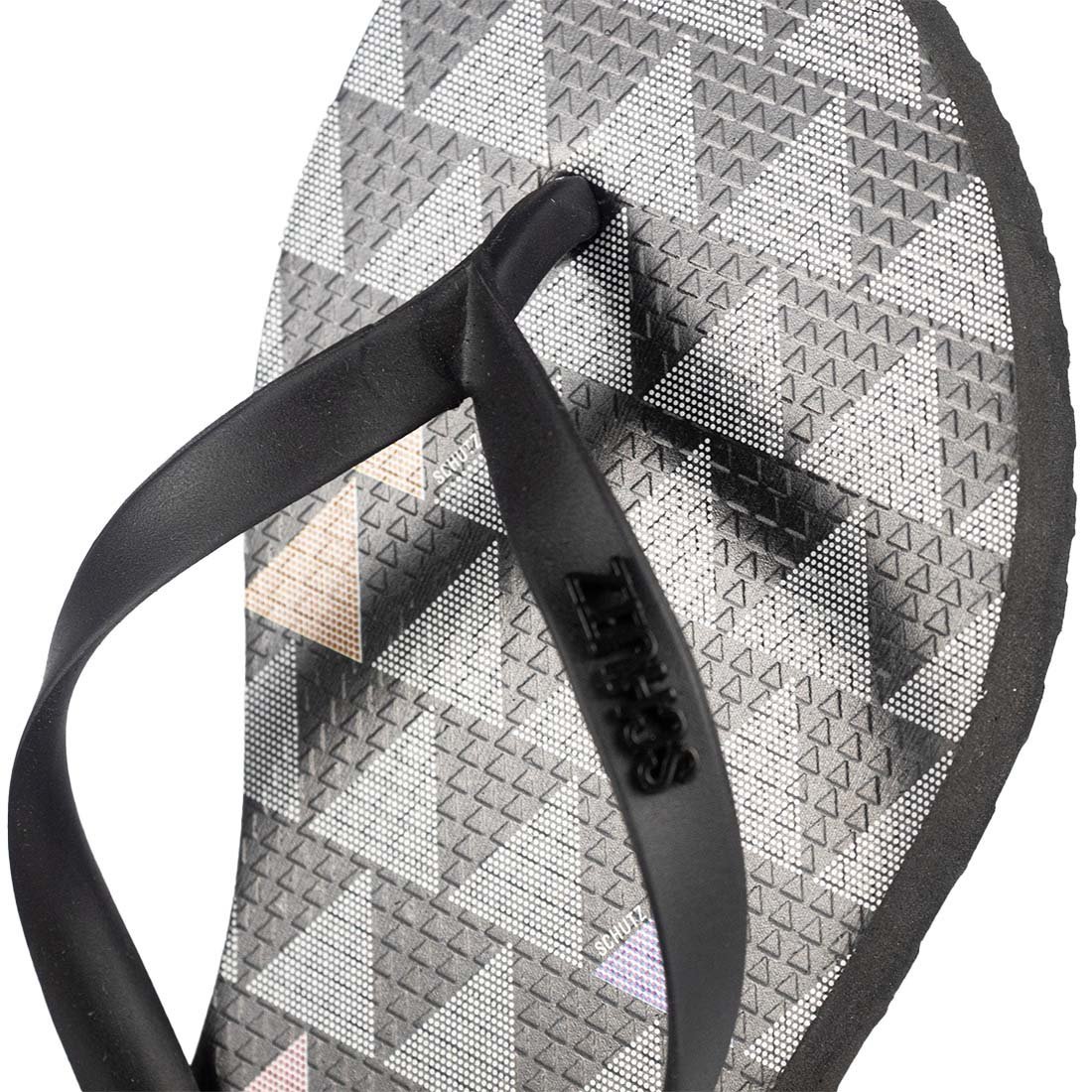 Chinelo Schutz Jellys Estampado Bico Redondo Preto 2