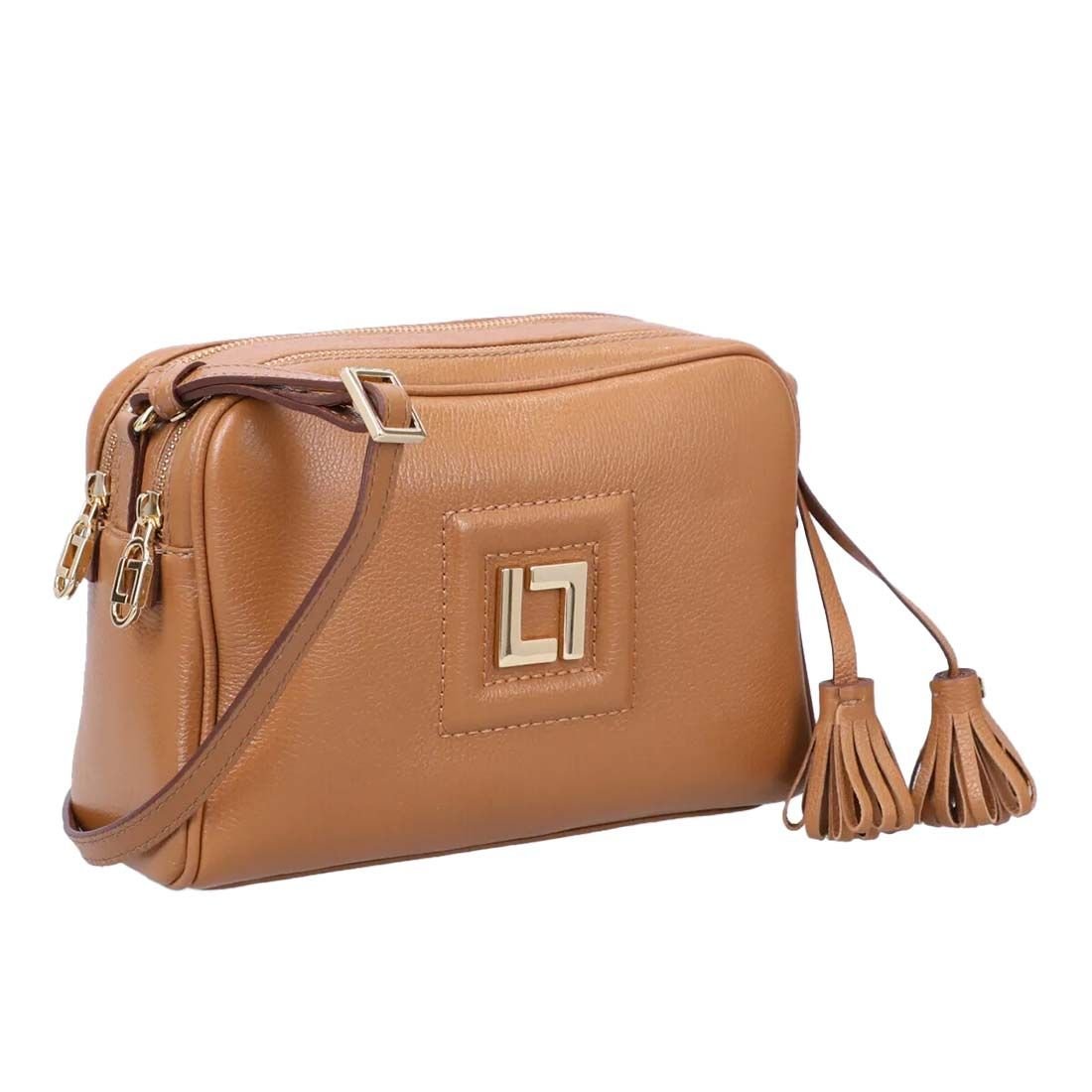 Bolsa Luz da Lua Tiracolo Média New Ridge Caramelo 2