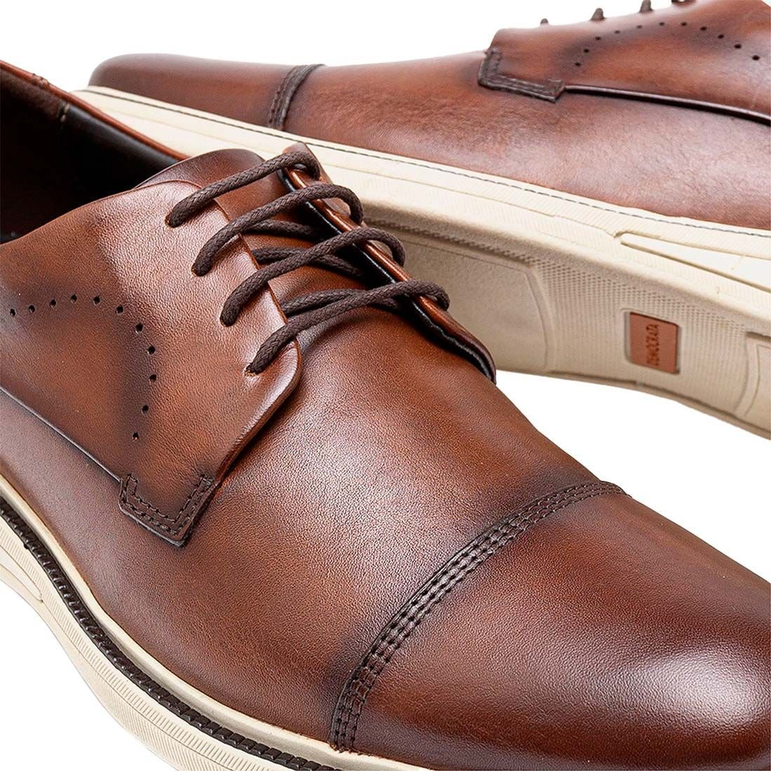 Sapato Democrata Metropolitan Casual Bay Cadarço Marrom 3