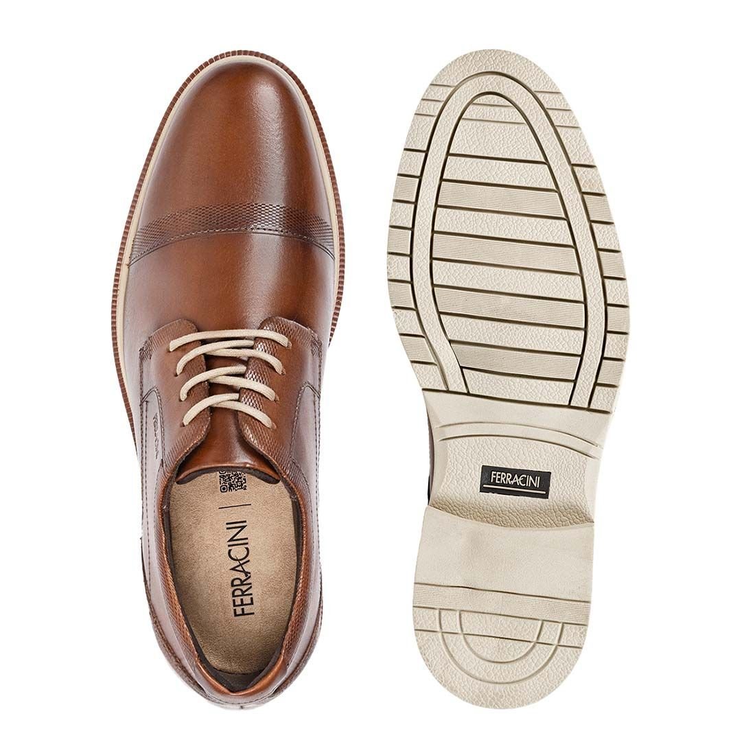 Sapato Casual Ferracini Firenze Lille Recorte Marrom 3