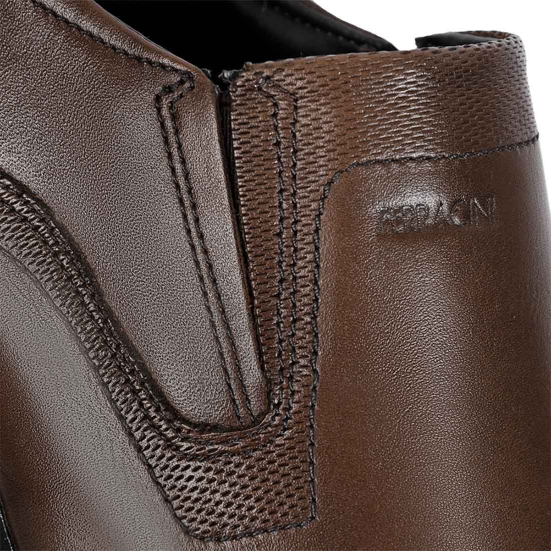 Sapato Ferracini Melnik Gold Plus Sem Cadarço Marrom 4