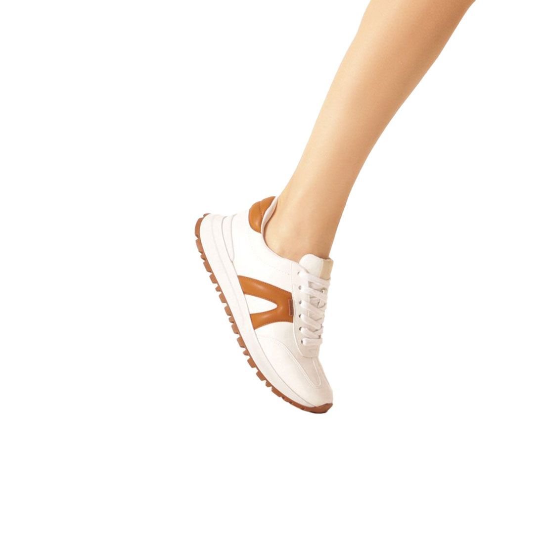 Tênis Anacapri Miss Port Branco/Caramelo 7