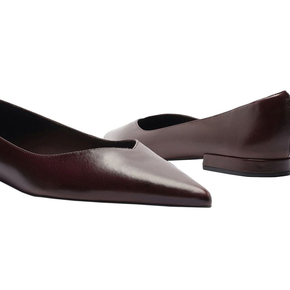 Sapatilha Arezzo Bico Fino Bloco Minimal Marrom 4