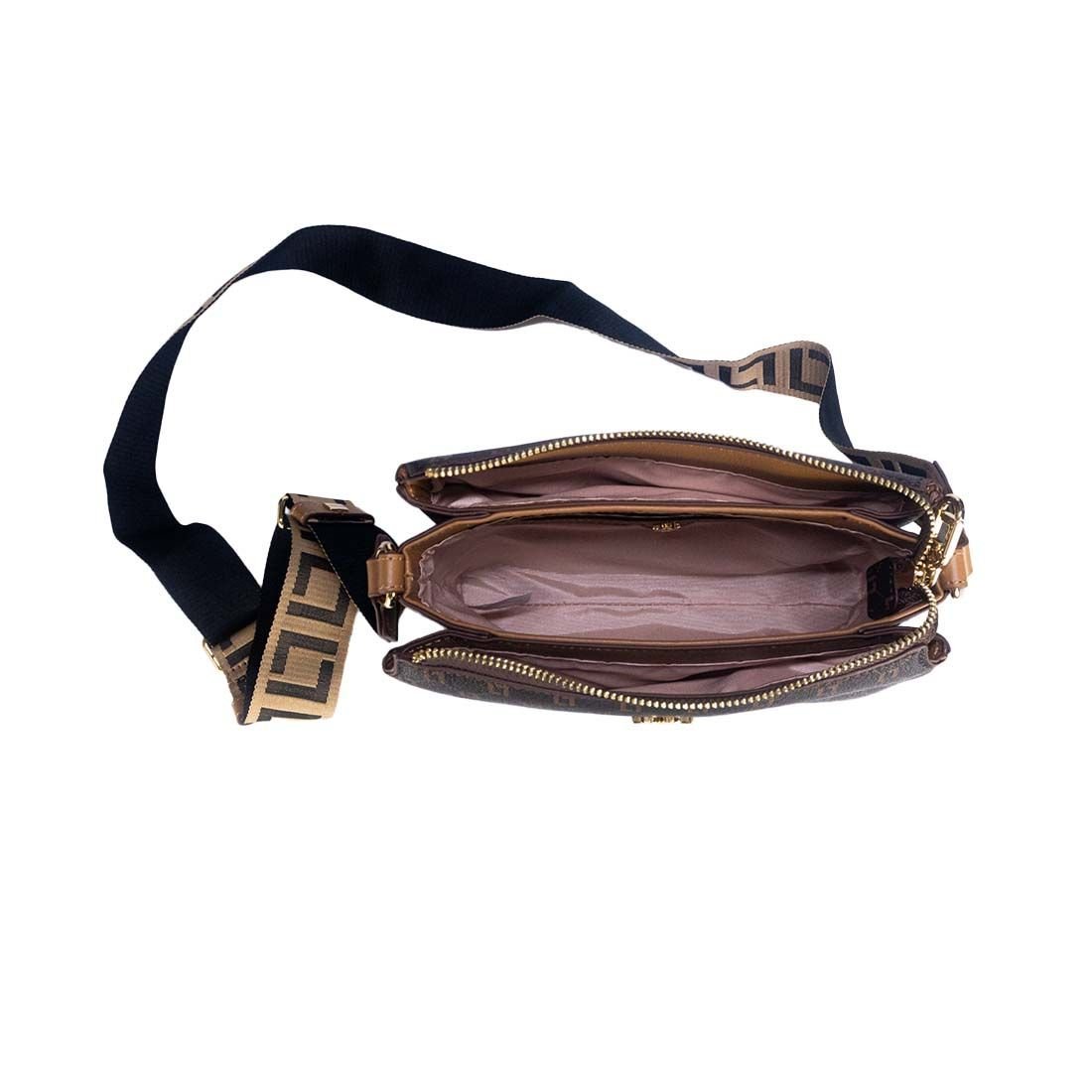 Bolsa Luz da Lua Tiracolo Pequena Monograma Marrom 3
