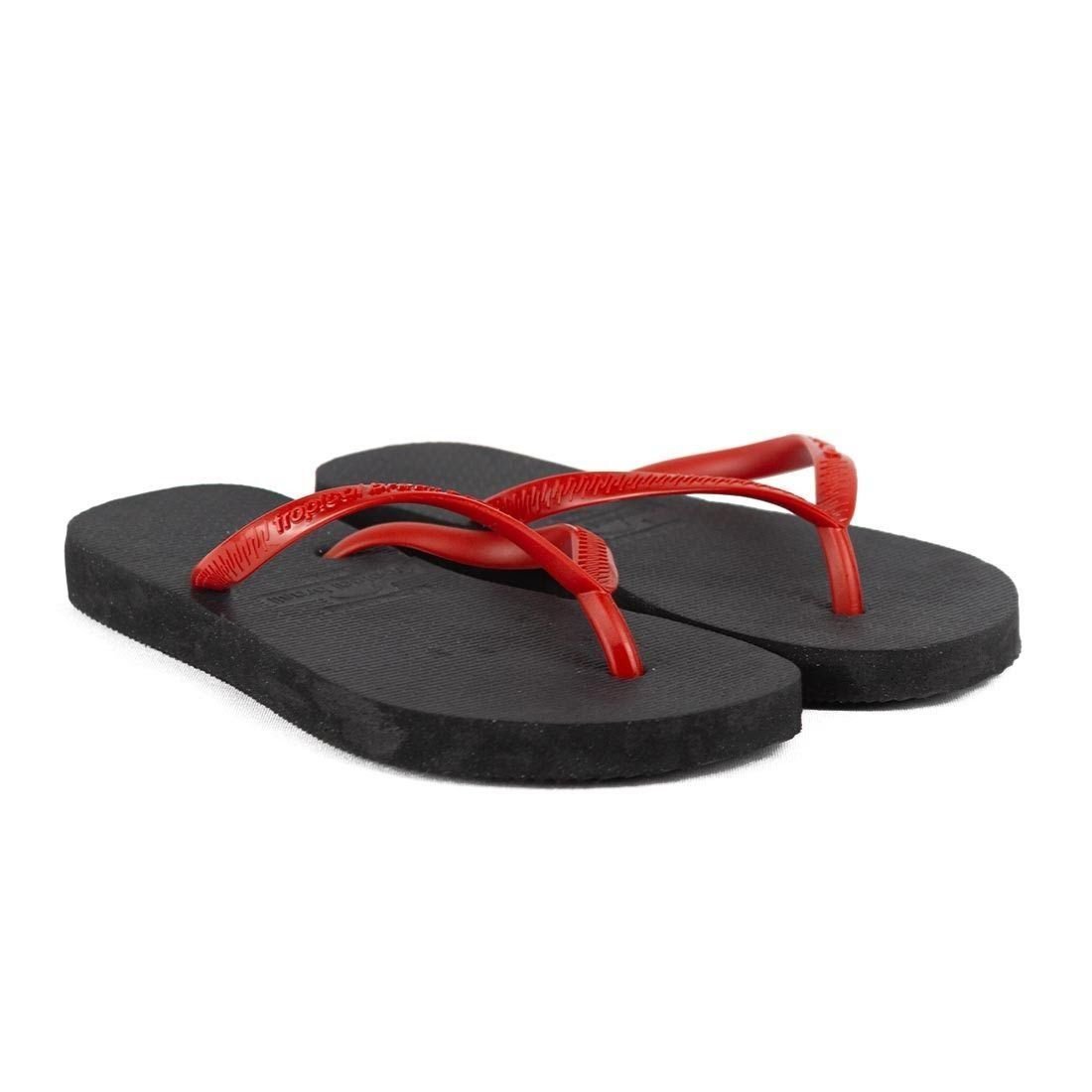 Chinelo Flip Flop Tropical Brasil Preto/Vermelho 3