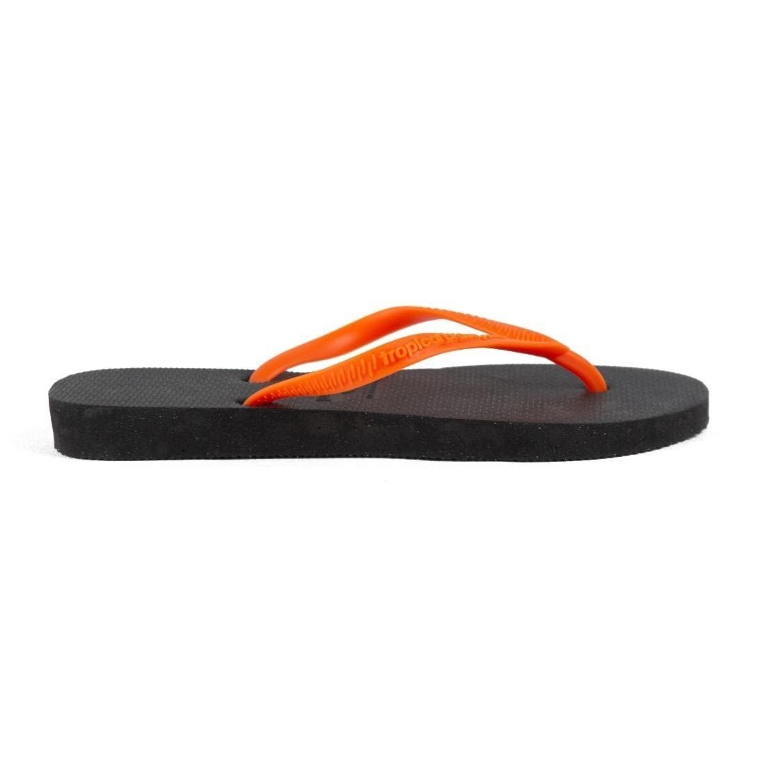 Chinelo Flip Flop Tropical Brasil Preto/Laranja 2