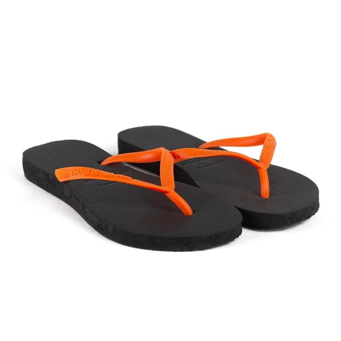 Chinelo Flip Flop Tropical Brasil Preto/Laranja 3
