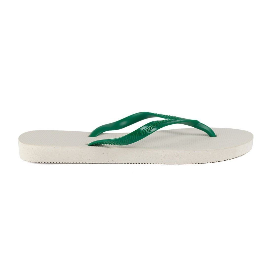 Chinelo Flip Flop Tropical Brasil Branco/Verde 2