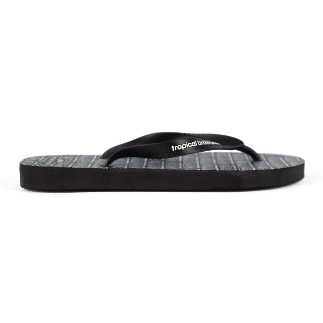 Chinelo Flip Flop Tropical Brasil Preto/Branco 2