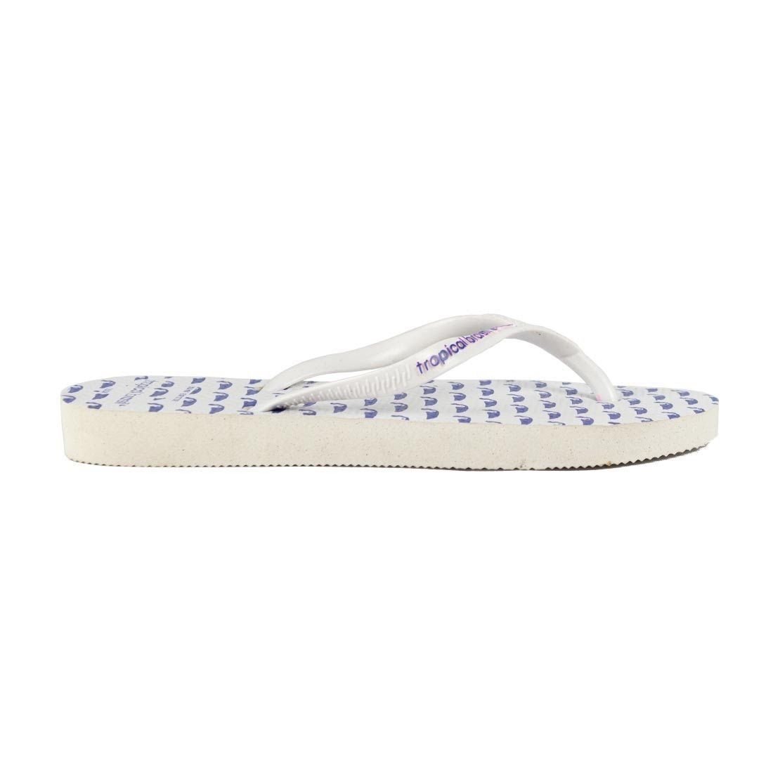 Chinelo Flip Flop Tropical Brasil Branco/Azul 2