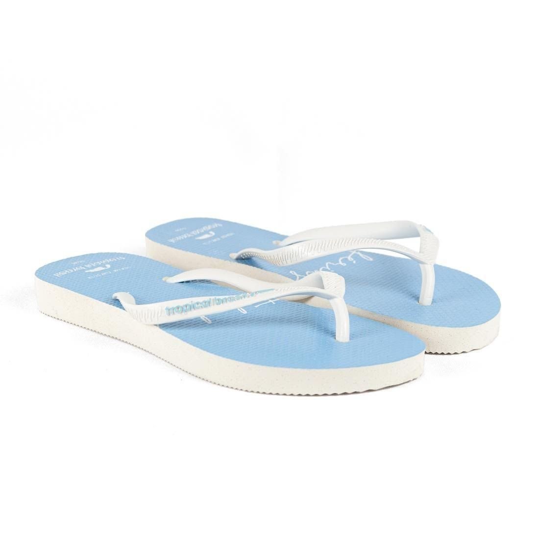Chinelo Flip Flop Tropical Brasil Azul/Branco 3