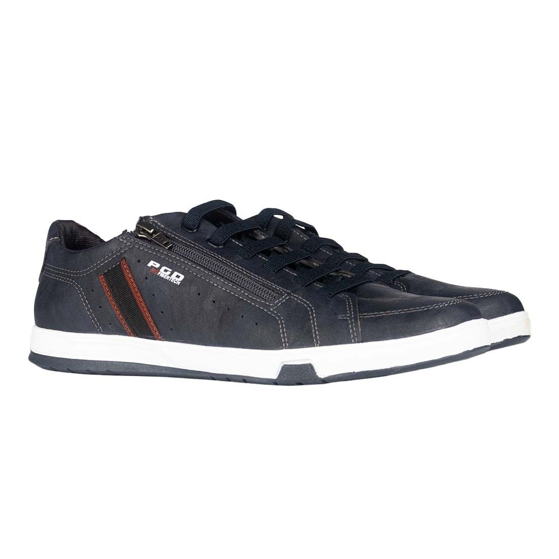 Sapatênis Pegada PGD Zipper Lateral Azul 2