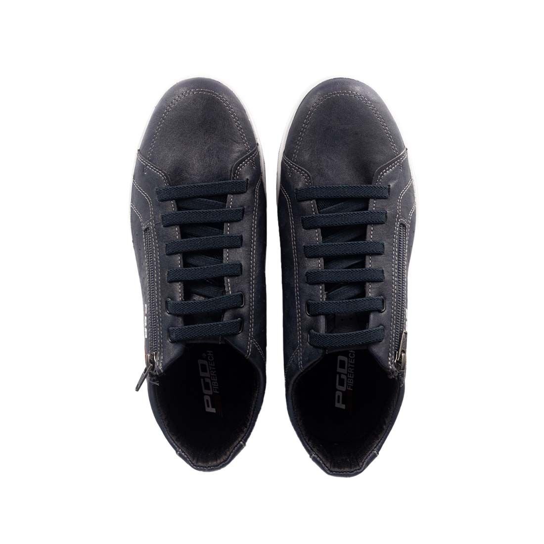 Sapatênis Pegada PGD Zipper Lateral Azul 6