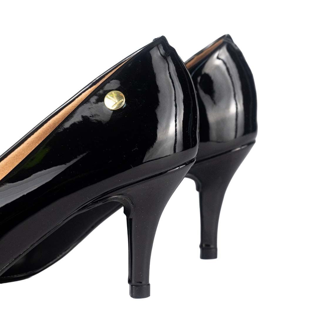 Sapato Scarpin Vizzano Salto Médio Verniz Preto 4