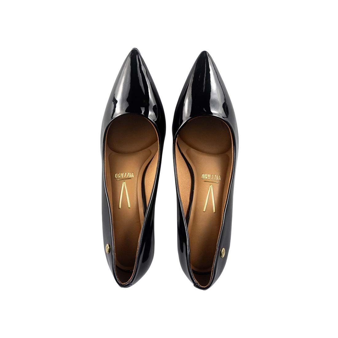Sapato Scarpin Vizzano Salto Médio Verniz Preto 6
