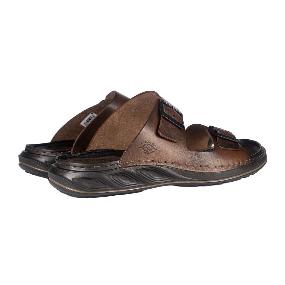 Papete Pegada Conforto e Estilo Fivela Marrom 3