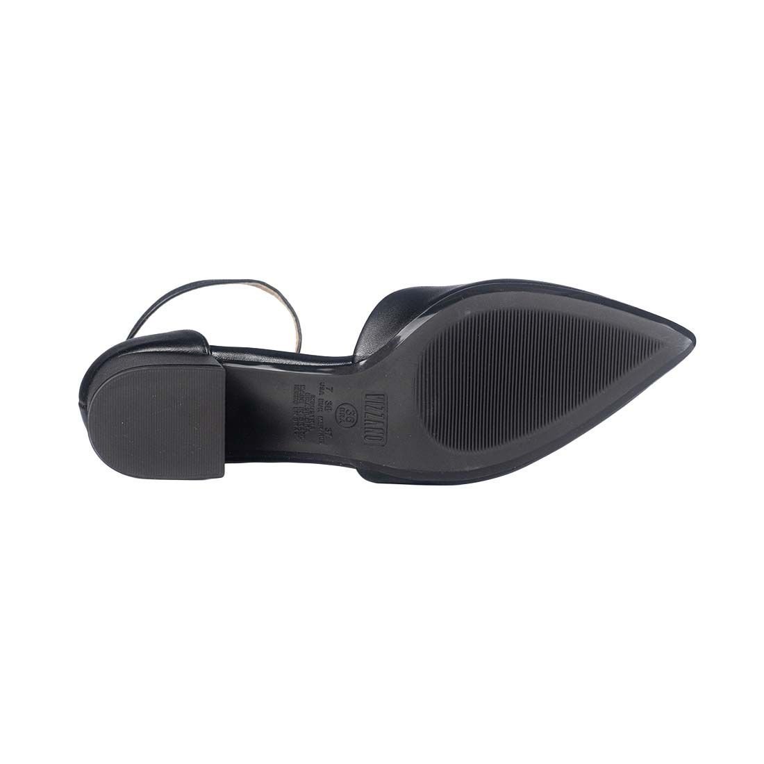 Sapato Scarpin Vizzano Fivela e Salto Bloco Preto 5