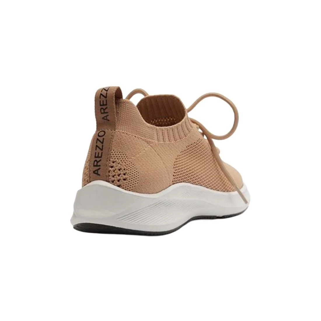 Tênis Arezzo Knit Amarração Básico Bege 3