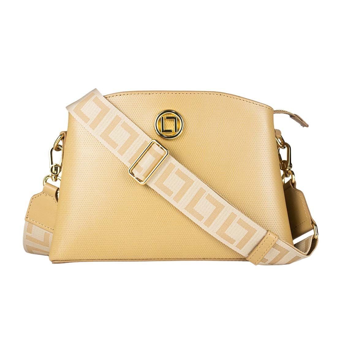 Bolsa Luz da Lua Tiracolo Alça Estampada Amarelo 1