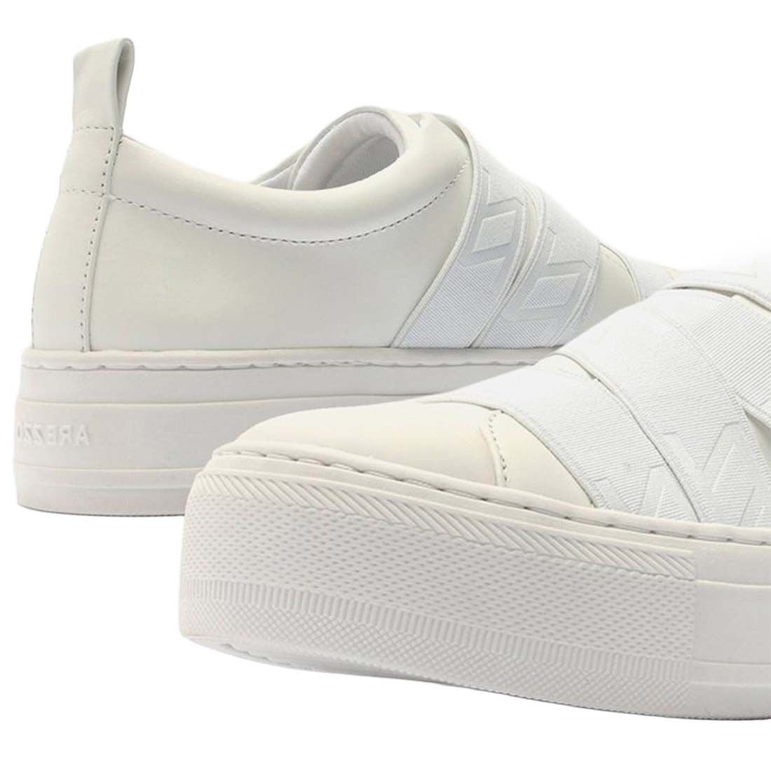 Tênis Arezzo Slip On Flatform Elástico Trendy Branco 3